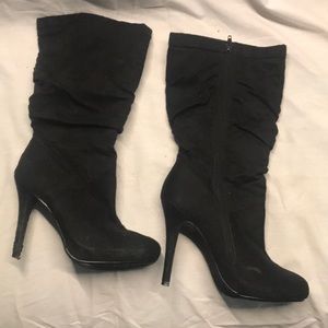 Paprika black heeled boots